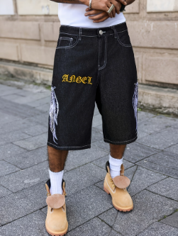 Shorts en jean façon hip-hop amples