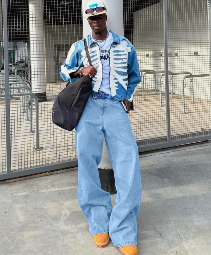Pantalon ample bas évasif