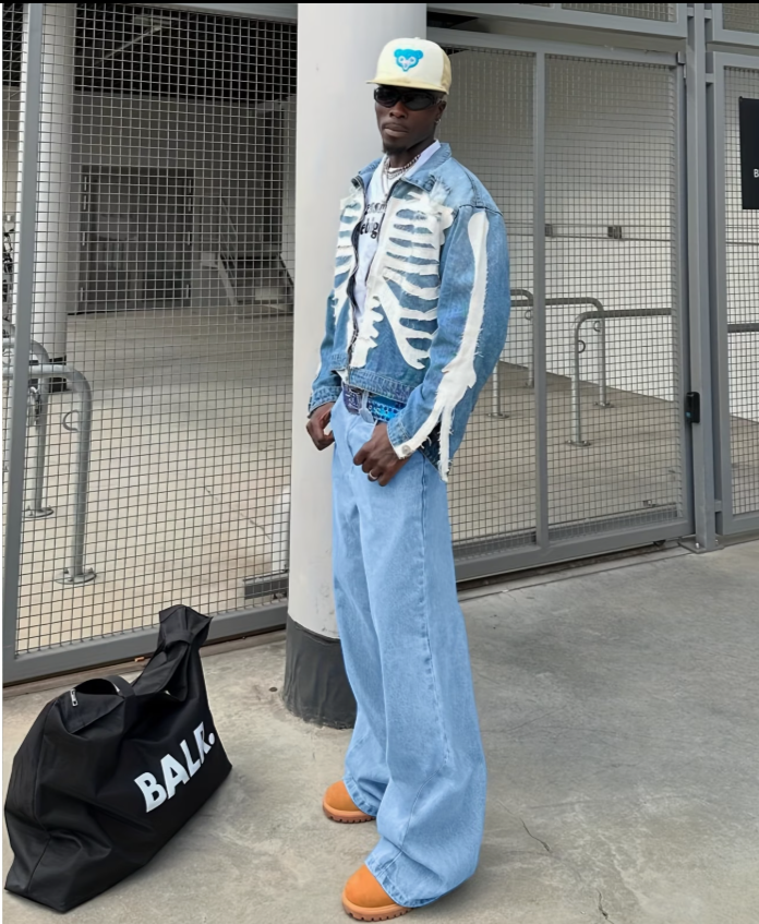 Pantalon ample bas évasif